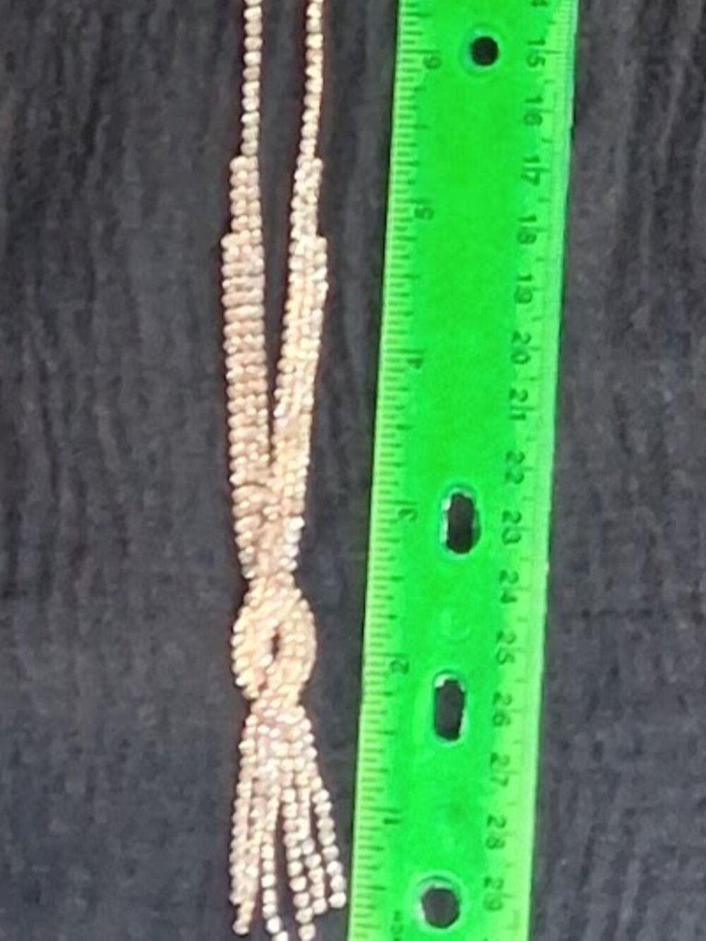 Gold-Tone Rhinestone Tassel Infinity Knot Necklace - Picture 3 of 11